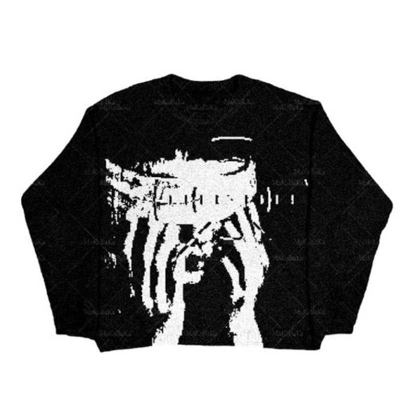 "Blown" Knitted sweater