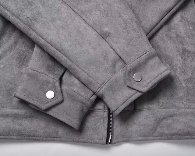 Grey suede jacket